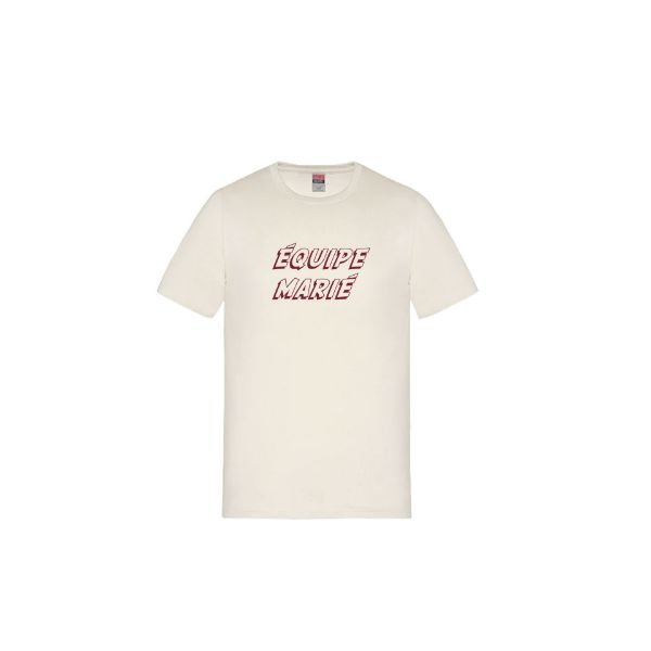 Image de TEE5 T-shirt Team Marié Script carré